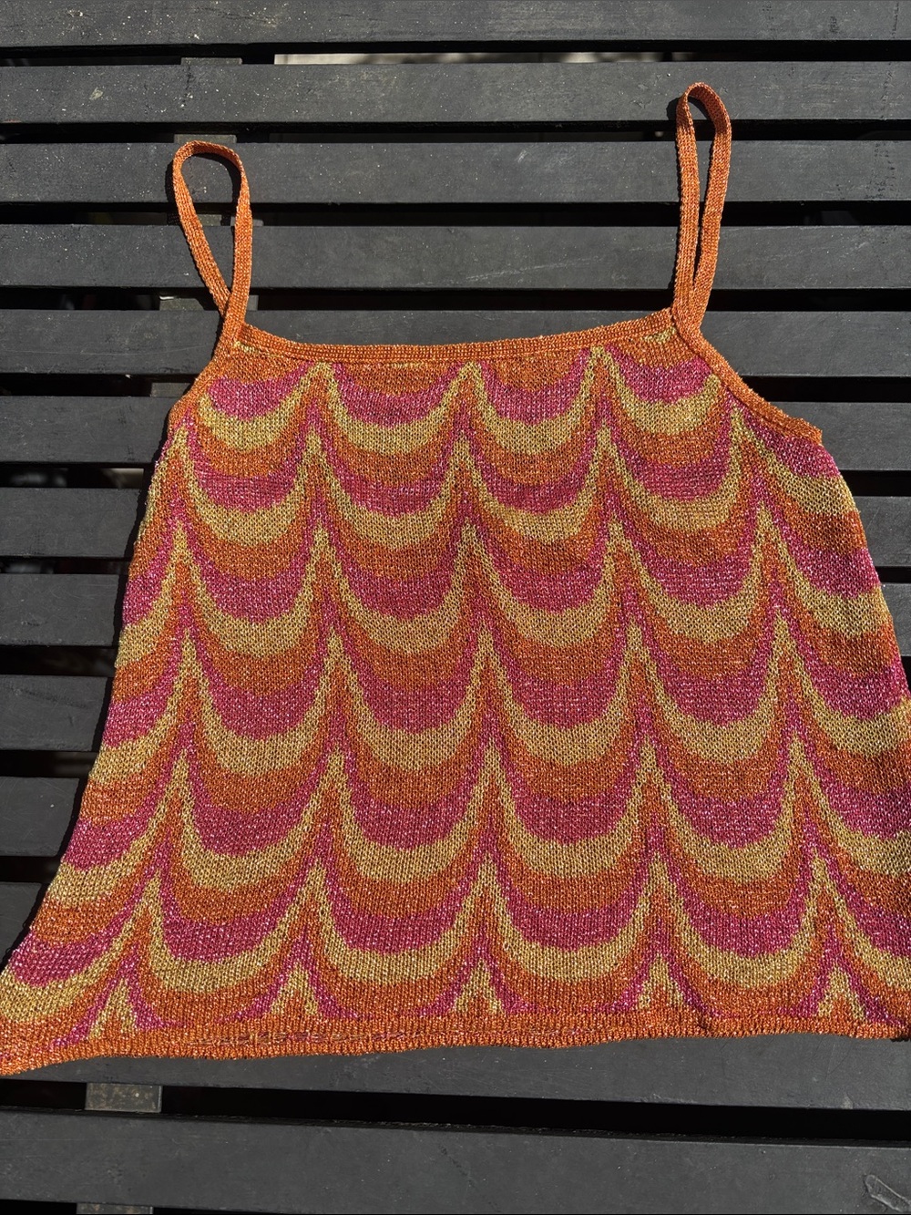 Metallic top Mango